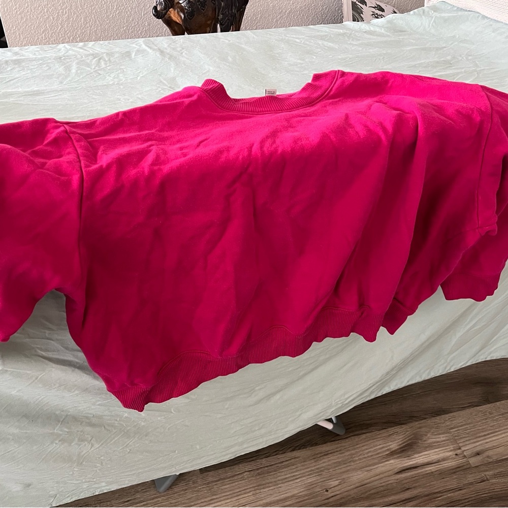 a new day Fuchsia Sweatshirt